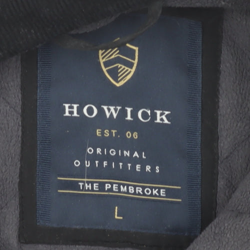 Howick Men's Black Quilted Jacket L The Pembroke Outdoor Coat