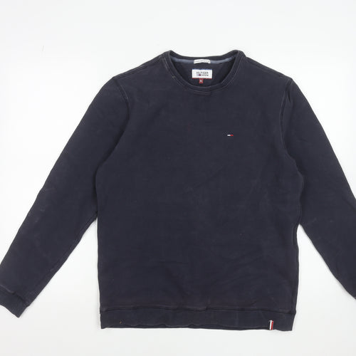 Tommy Hilfiger Denim Men's Navy XL Crew Neck Sweatshirt