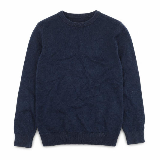 Next Boys Navy Blue Crew Neck Jumper Size 82cm Classic Knit