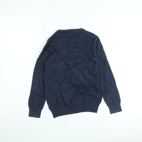 Next Boys Navy Blue Crew Neck Jumper Size 82cm Classic Knit