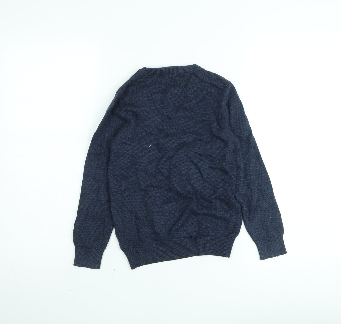 Next Boys Navy Blue Crew Neck Jumper Size 82cm Classic Knit