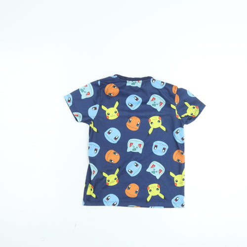 Pokémon Boys Blue Graphic T-Shirt Pikachu Print 5-6 Years Short Sleeve