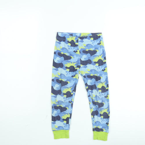 Dunnes Stores Boys Blue Camouflage Dinosaur Pyjama Pants 5-6 Years