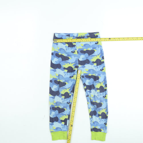 Dunnes Stores Boys Blue Camouflage Dinosaur Pyjama Pants 5-6 Years