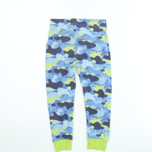 Dunnes Stores Boys Blue Camouflage Dinosaur Pyjama Pants 5-6 Years