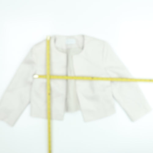 Fenn Wright Manson Women's Ivory Cropped Bouclé Jacket Size 10