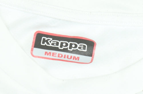 Kappa Men's White Medium Athletic Sports T-Shirt