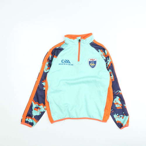 McKvr Boys Blue 3-4 Years 1/4 Zip Sports Sweatshirt