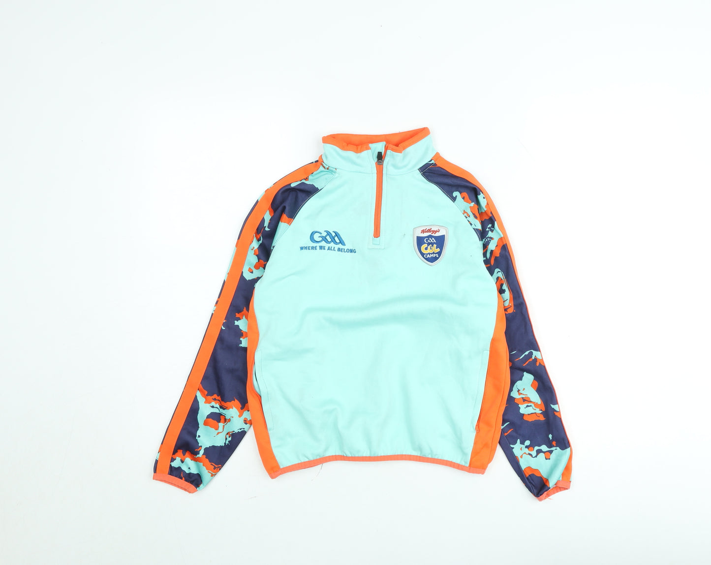 McKvr Boys Blue 3-4 Years 1/4 Zip Sports Sweatshirt