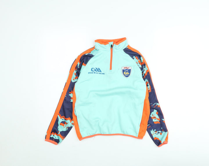 McKvr Boys Blue 3-4 Years 1/4 Zip Sports Sweatshirt