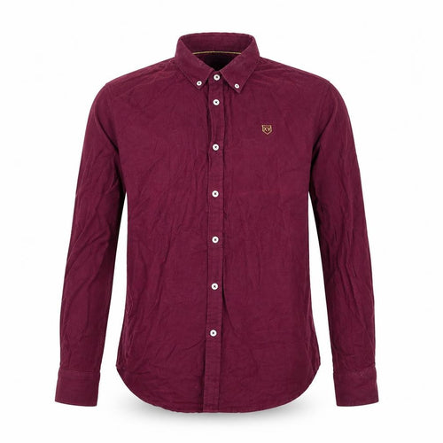 XV Kings Men's Red Long Sleeve Button-Up Shirt Size M Regular Fit Cotton