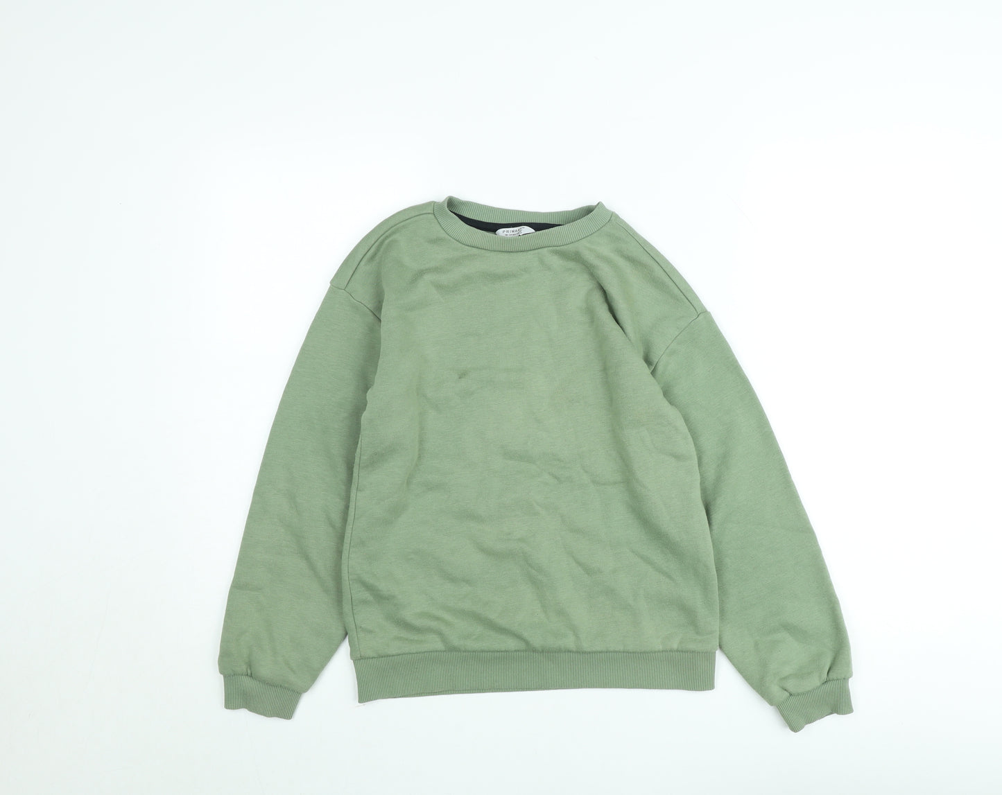 Primark Teens Green Pullover Sweatshirt 146cm Cotton Blend Casual