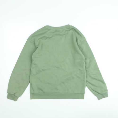 Primark Teens Green Pullover Sweatshirt 146cm Cotton Blend Casual