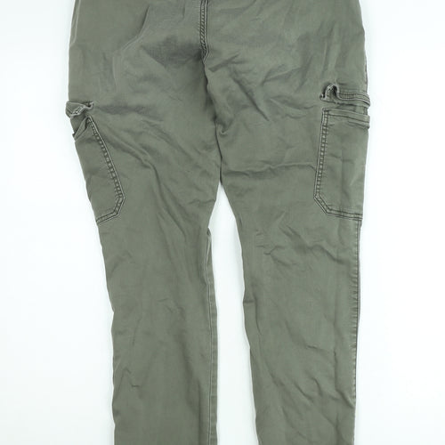 Red Button Women’s Green Cargo Jeans Size 10 Mid Rise Stretch