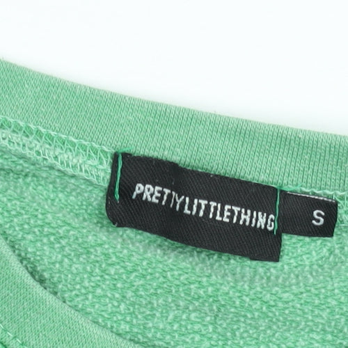 PrettyLittleThing Womens Green Small Pullover Sweatshirt