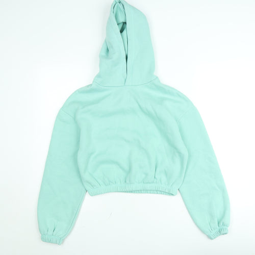 Light & Shade Women’s Green Pullover Hoodie Size M Fleece Lined