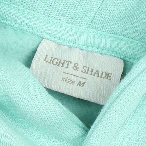 Light & Shade Women’s Green Pullover Hoodie Size M Fleece Lined