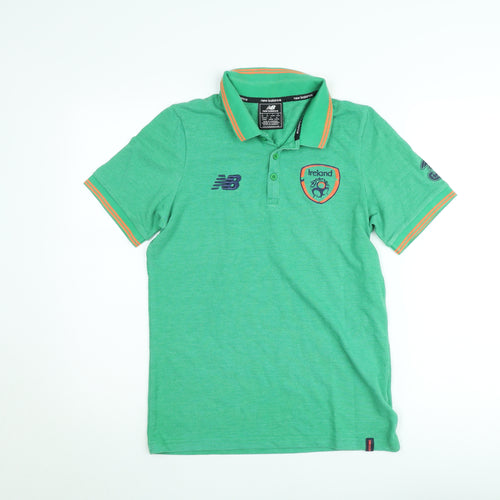 New Balance Men's Green Ireland Polo Shirt Size S Football Sportswear