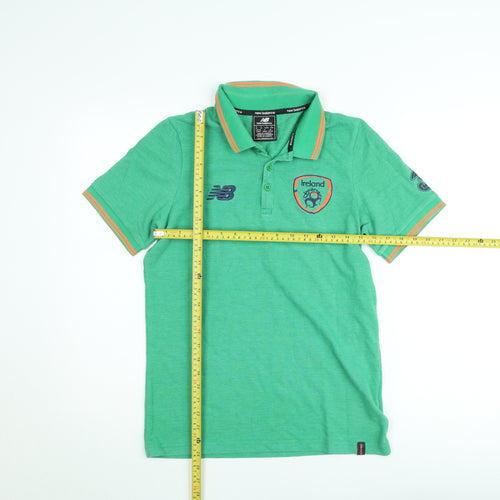 New Balance Men's Green Ireland Polo Shirt Size S Football Sportswear