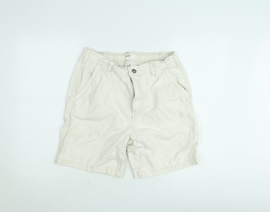 Pull & Bear Men’s Beige Chino Shorts Size M 32in Cotton Casual