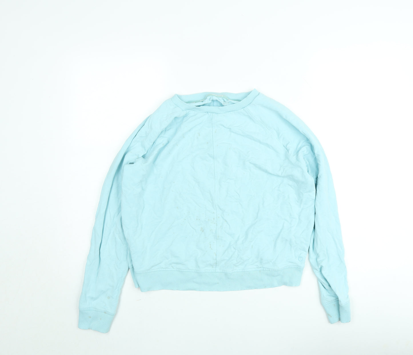 Marks and Spencer Goodmove Women's Blue Cotton Pullover Sweatshirt Size S
