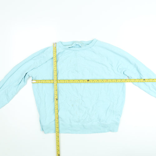 Marks and Spencer Goodmove Women's Blue Cotton Pullover Sweatshirt Size S