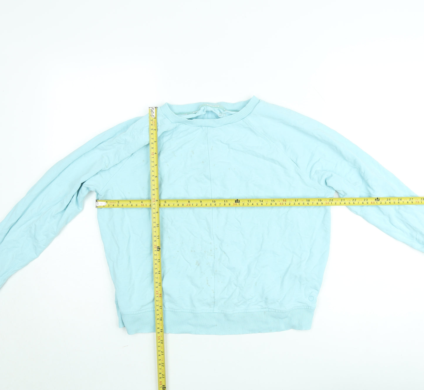 Marks and Spencer Goodmove Women's Blue Cotton Pullover Sweatshirt Size S
