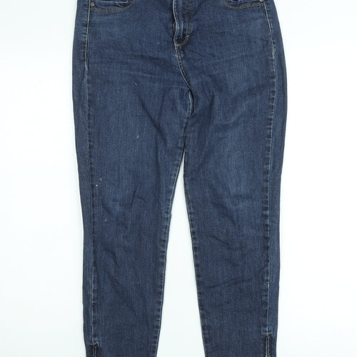 B Jeans Men’s Blue Skinny Denim Jeans W31 Zip Hem Stretch Style