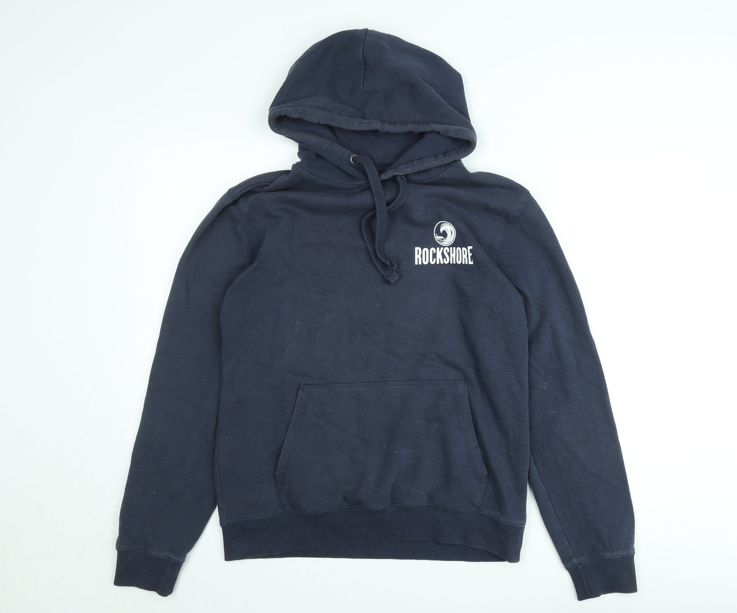 SOL'S Rockshore Men's Blue Pullover Hoodie Size S Fleece Logo