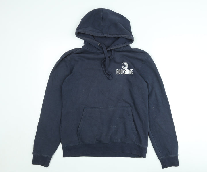 SOL'S Rockshore Men's Blue Pullover Hoodie Size S Fleece Logo