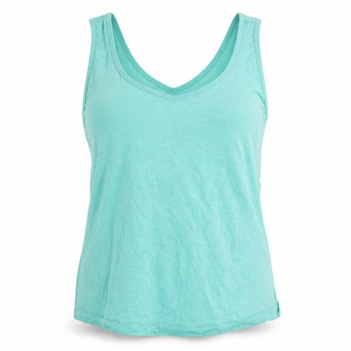 Dunnes Stores Women’s Green Cotton Relaxed Fit V-Neck Tank Top Size M