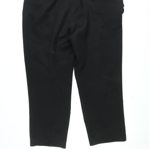 Taylor & Wright Black Men's Regular Fit Dress Pants 44R