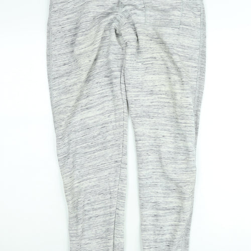 Hoodies Men's Grey Jogger Trousers Size M Fleece Drawstring Regular Fit