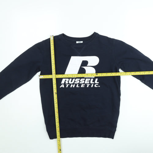 Russell Athletic Boys Blue 10-11 Years Pullover Sweatshirt