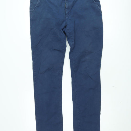 Mineral Collection Men’s Blue Slim Fit Chino Trousers - Original Mineral Collection Size M