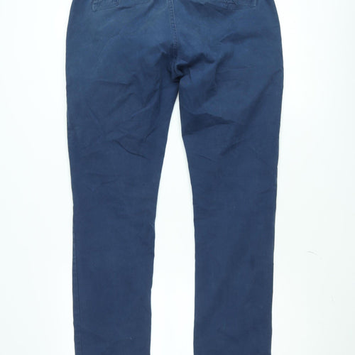 Mineral Collection Men’s Blue Slim Fit Chino Trousers - Original Mineral Collection Size M