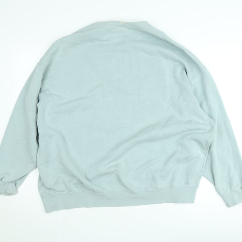 Nike Women's Blue XS Pullover Sweatshirt Crew Neck Graphic Print
