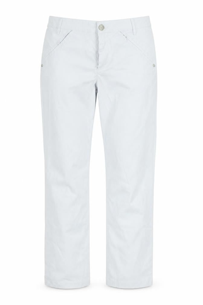 Greenhouse Women White Straight Cotton Jeans Size 12