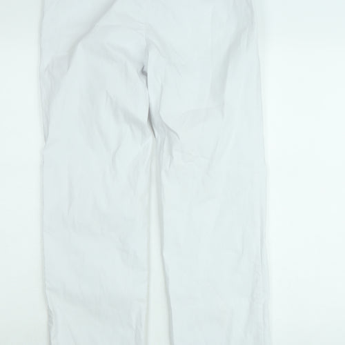Greenhouse Women White Straight Cotton Jeans Size 12