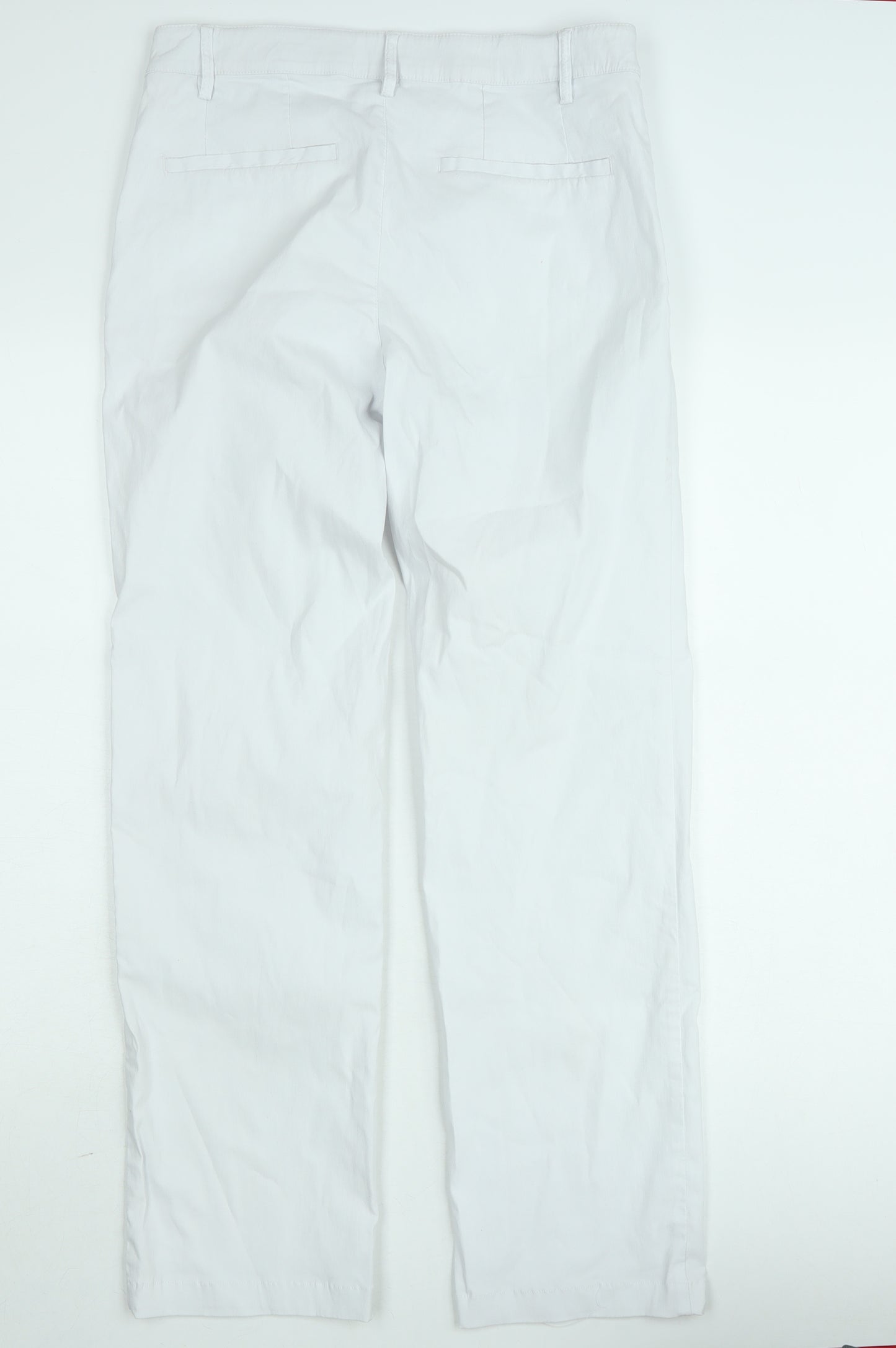 Greenhouse Women White Straight Cotton Jeans Size 12