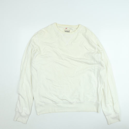 Uniqlo Womens Ivory Lightweight Pullover Sweatshirt Size L