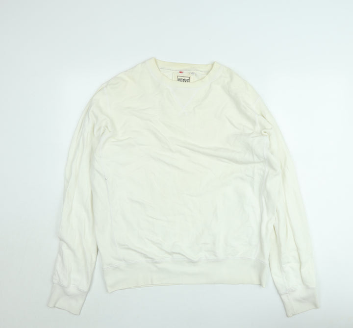 Uniqlo Womens Ivory Lightweight Pullover Sweatshirt Size L
