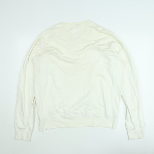 Uniqlo Womens Ivory Lightweight Pullover Sweatshirt Size L