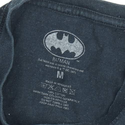 Batman The Joker Black Graphic T-Shirt Mens Medium Cotton DC Comics