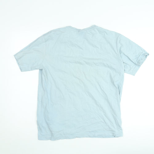 NICCE Men’s Blue Cotton Crew Neck Short Sleeve T-Shirt Size S