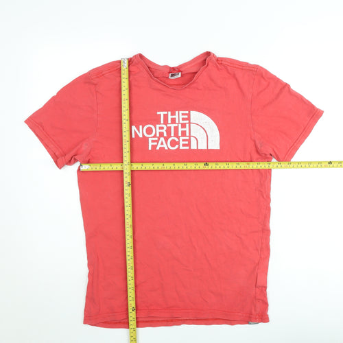The North Face Men's Red Short Sleeve Crew Neck Cotton T-Shirt S