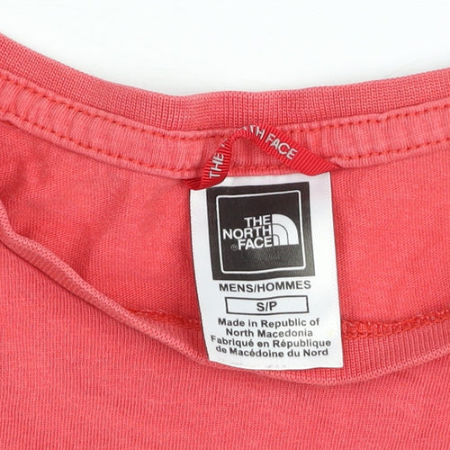 The North Face Men's Red Short Sleeve Crew Neck Cotton T-Shirt S