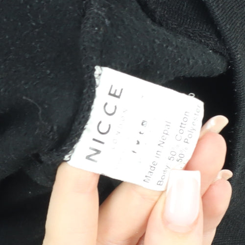 Nicce London Men's Black Pullover Hoodie Size M Regular Fit