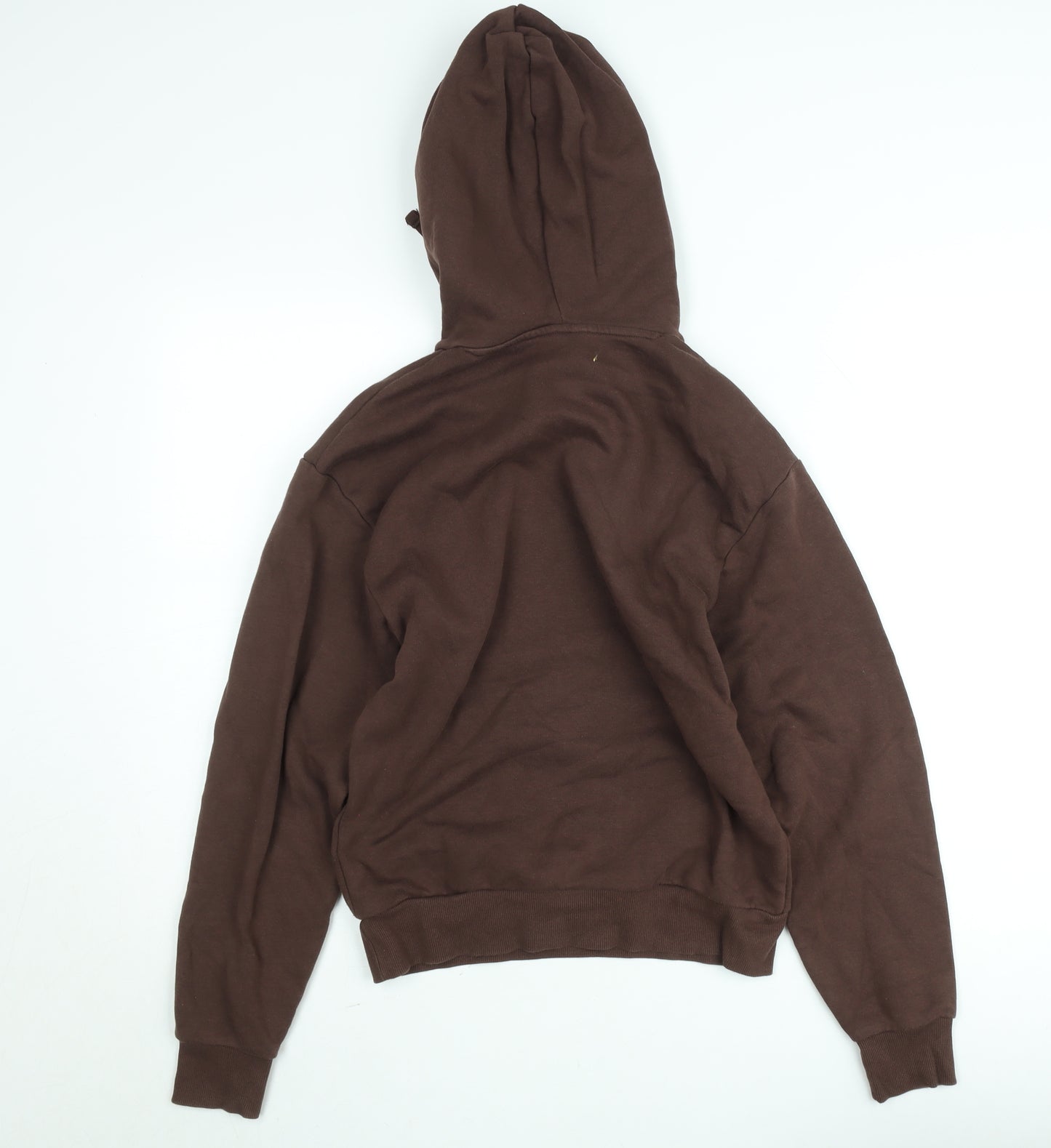 Monki Women's Brown Pullover Hoodie XXS Cotton Blend Casual