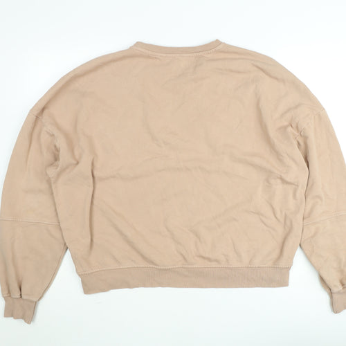 Reserved Women’s Beige Crochet Panel Pullover Sweatshirt L